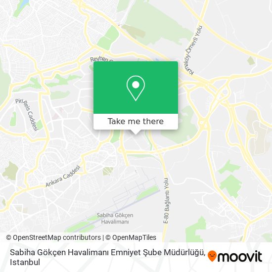 Sabiha Gökçen Havalimanı Emniyet Şube Müdürlüğü map