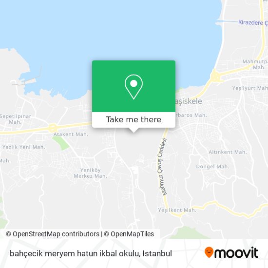 bahçecik meryem hatun ikbal okulu map