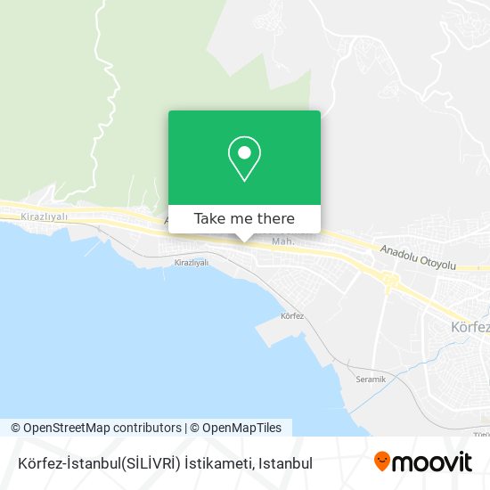 Körfez-İstanbul(SİLİVRİ) İstikameti map