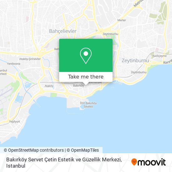 Bakırköy Servet Çetin Estetik ve Güzellik Merkezi map