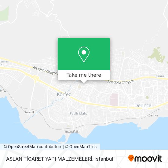ASLAN TİCARET YAPI MALZEMELERİ map