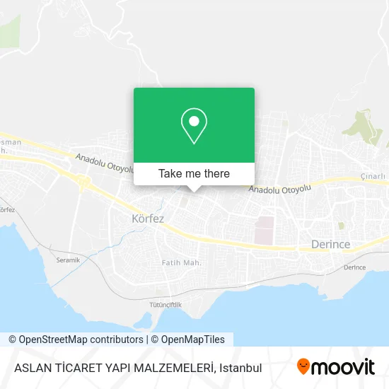 ASLAN TİCARET YAPI MALZEMELERİ map