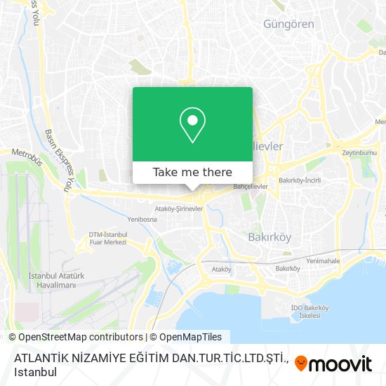 ATLANTİK NİZAMİYE EĞİTİM DAN.TUR.TİC.LTD.ŞTİ. map