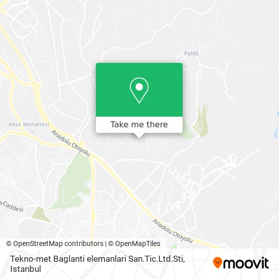 Tekno-met Baglanti elemanlari San.Tic.Ltd.Sti map