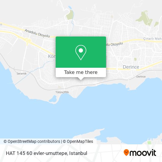 HAT 145 60 evler-umuttepe map
