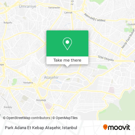 Park Adana Et Kebap Ataşehir map