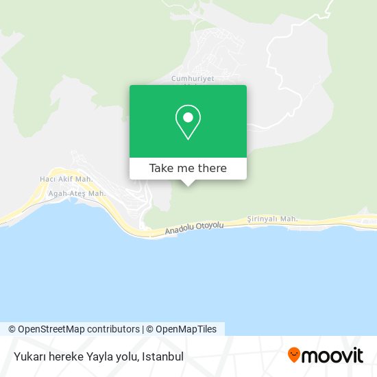 Yukarı hereke Yayla yolu map
