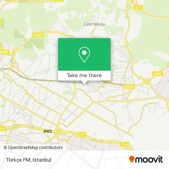 Türkçe FM map
