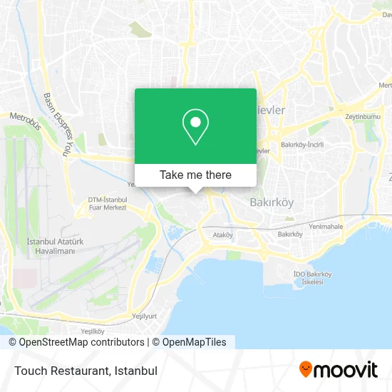 Touch Restaurant map