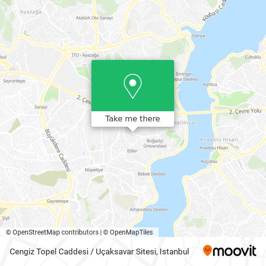 Cengiz Topel Caddesi / Uçaksavar Sitesi map