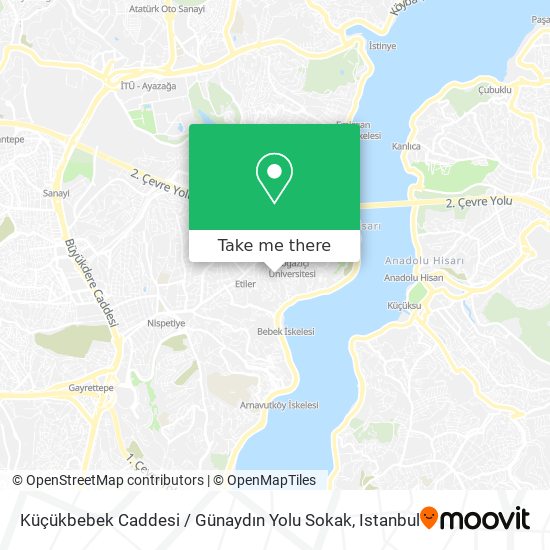 Küçükbebek Caddesi / Günaydın Yolu Sokak map