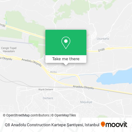Q8 Anadolu Construction Kartepe Şantiyesi map