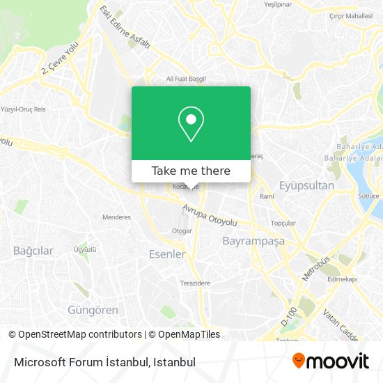 Microsoft Forum İstanbul map