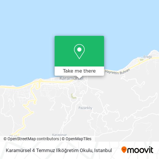 Karamürsel 4 Temmuz Ilköğretim Okulu map