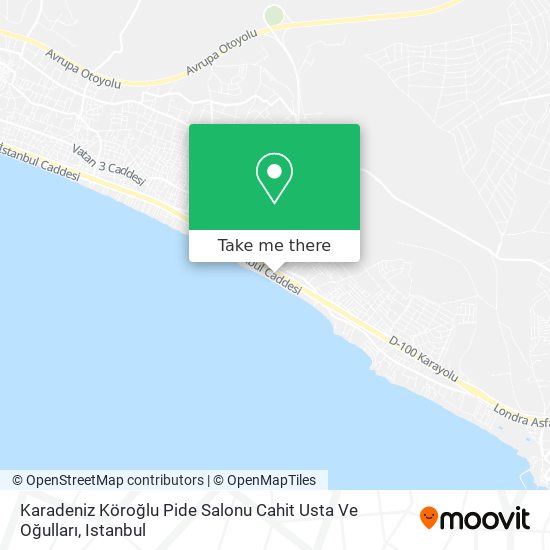 Karadeniz Köroğlu Pide Salonu Cahit Usta Ve Oğulları map