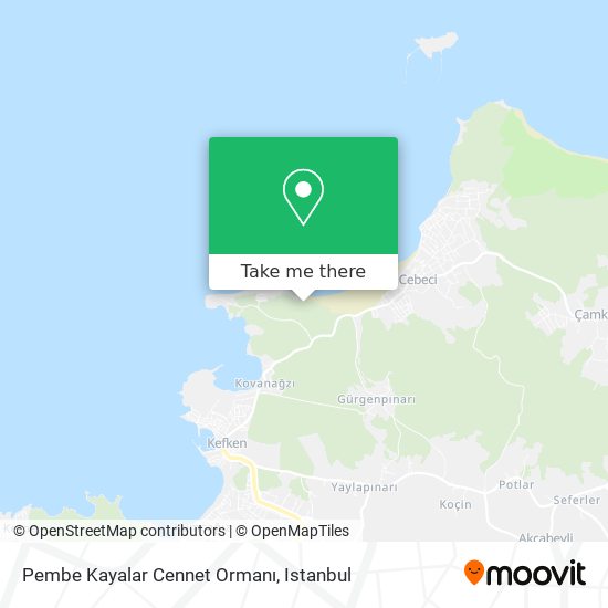 Pembe Kayalar Cennet Ormanı map
