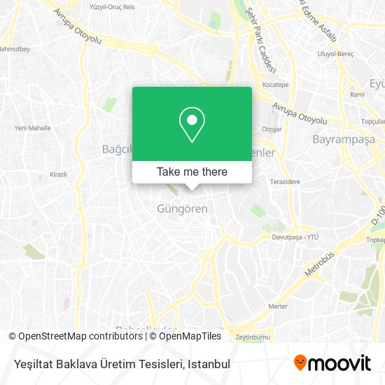 Yeşiltat Baklava Üretim Tesisleri map