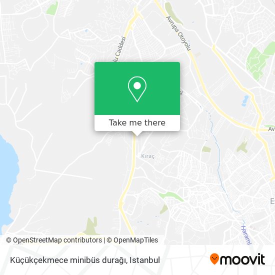 Küçükçekmece minibüs durağı map