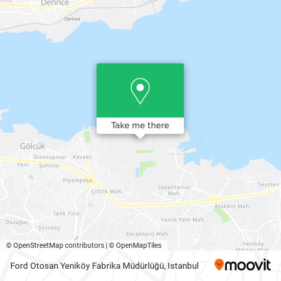 Ford Otosan Yeniköy Fabrika Müdürlüğü map