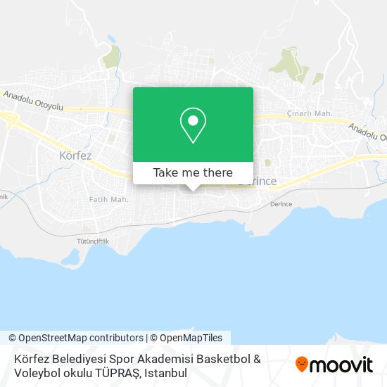 Körfez Belediyesi Spor Akademisi Basketbol & Voleybol okulu TÜPRAŞ map