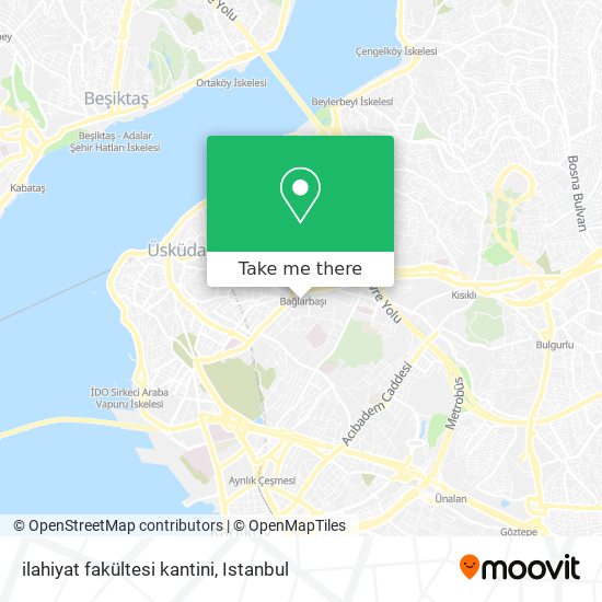 ilahiyat fakültesi kantini map
