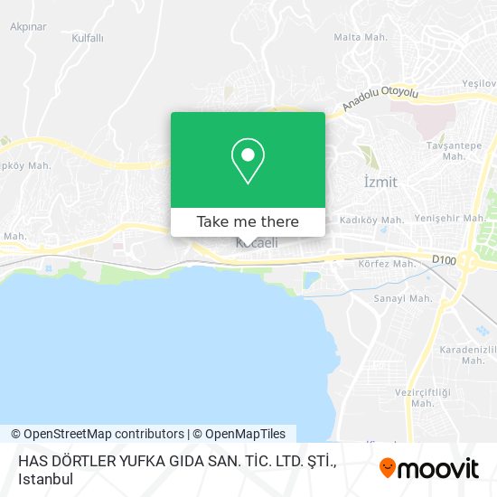 HAS DÖRTLER YUFKA GIDA SAN. TİC. LTD. ŞTİ. map