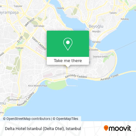 Delta Hotel Istanbul (Delta Otel) map