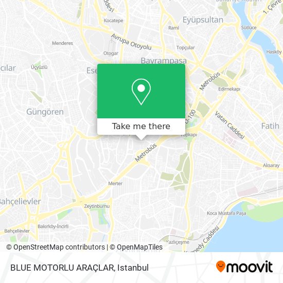 BLUE MOTORLU ARAÇLAR map