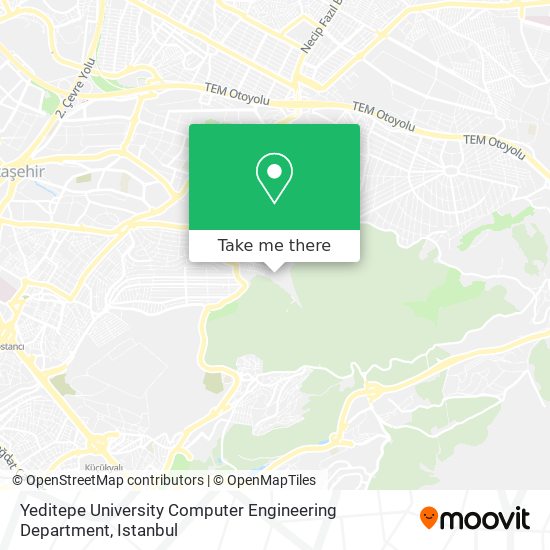 Yeditepe University Computer Engineering Department map