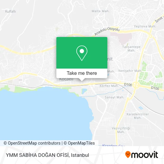 YMM SABİHA DOĞAN OFİSİ map