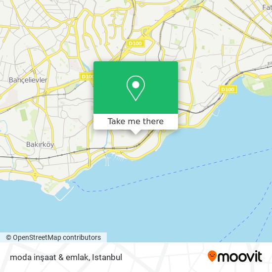 moda inşaat & emlak map