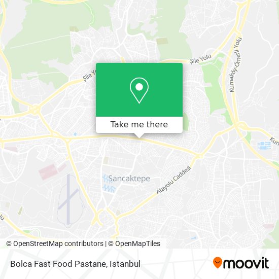 how to get to bolca fast food pastane in sancaktepe by bus cable car or metro