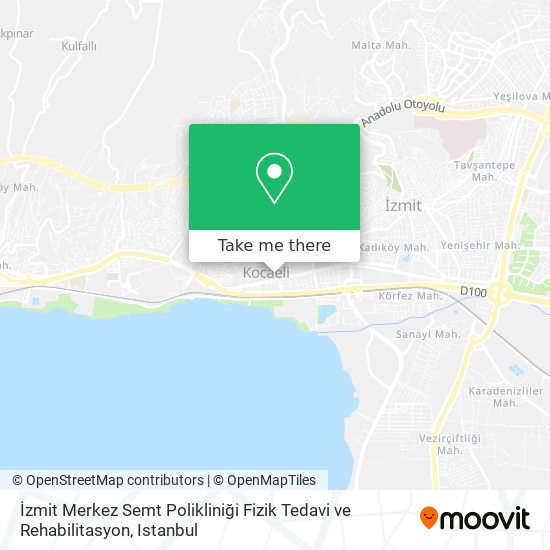 İzmit Merkez Semt Polikliniği Fizik Tedavi ve Rehabilitasyon map