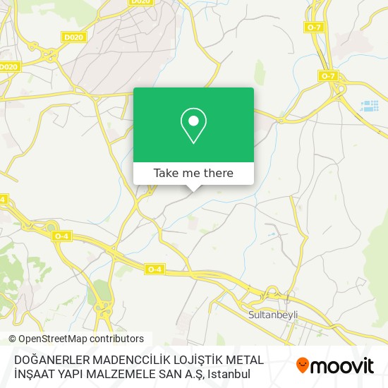 DOĞANERLER MADENCCİLİK LOJİŞTİK METAL İNŞAAT YAPI MALZEMELE SAN A.Ş map