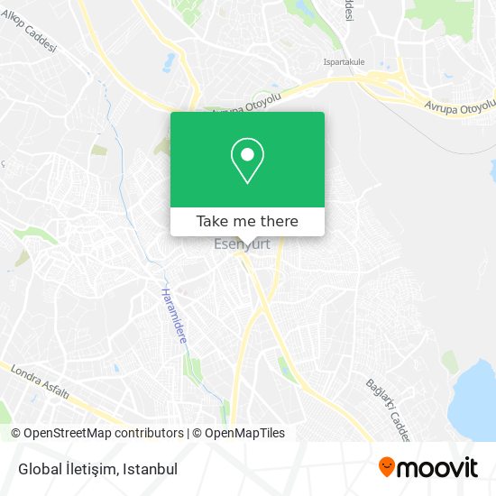 Global İletişim map