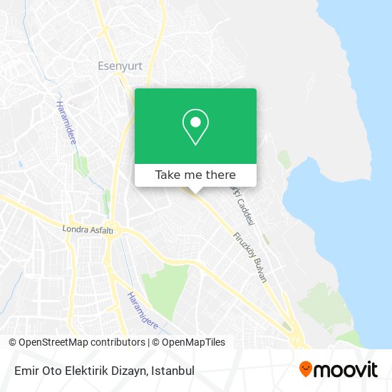 Emir Oto Elektirik Dizayn map