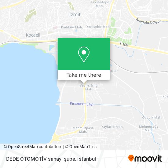 DEDE OTOMOTİV sanayi şube map