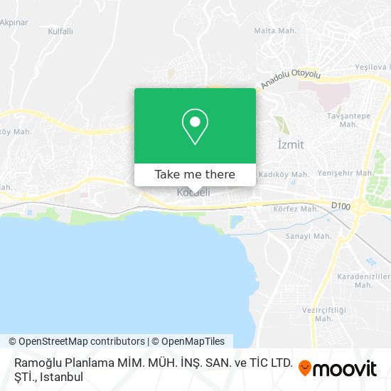 Ramoğlu Planlama MİM. MÜH. İNŞ. SAN. ve TİC LTD. ŞTİ. map