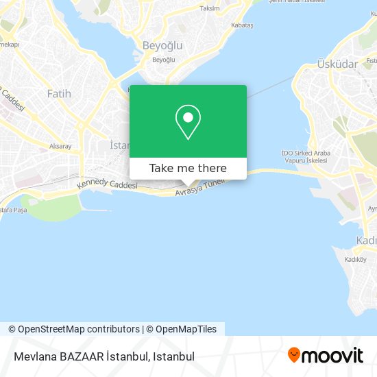 Mevlana BAZAAR İstanbul map