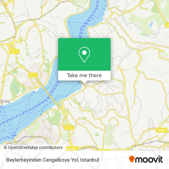 Beylerbeyinden Cengelkoye Yol map