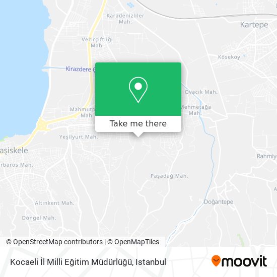 Kocaeli İl Milli Eğitim Müdürlüğü map