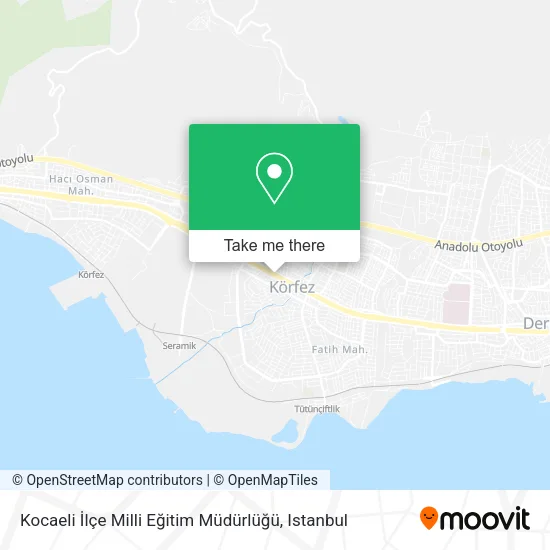Kocaeli İlçe Milli Eğitim Müdürlüğü map