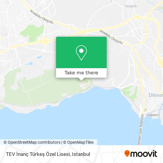 TEV İnanç Türkeş Özel Lisesi map