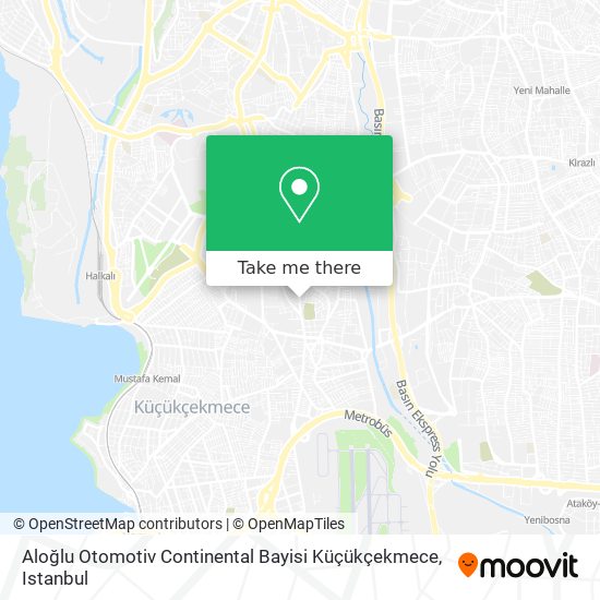 Aloğlu Otomotiv Continental Bayisi Küçükçekmece map