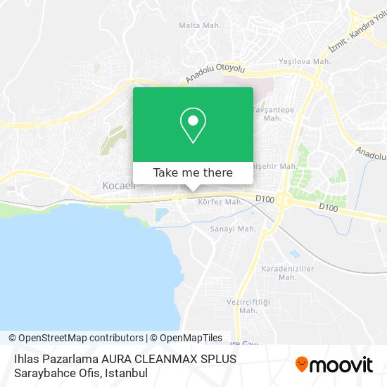 Ihlas Pazarlama AURA CLEANMAX SPLUS Saraybahce Ofis map