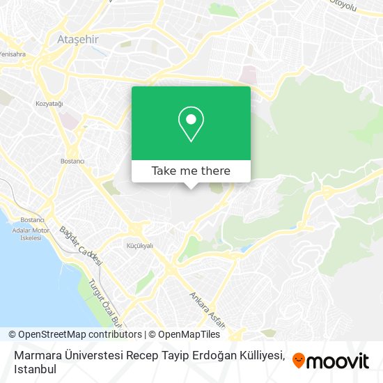 Marmara Üniverstesi Recep Tayip Erdoğan Külliyesi map