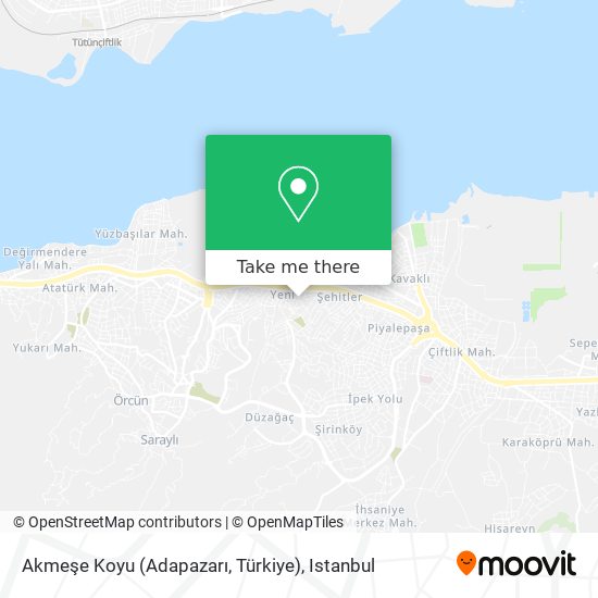 Akmeşe Koyu (Adapazarı, Türkiye) map