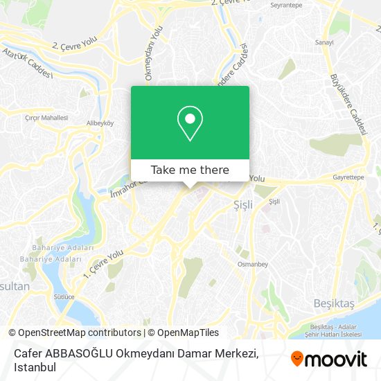 Cafer ABBASOĞLU Okmeydanı Damar Merkezi map