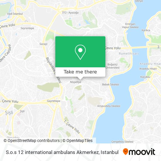 S.o.s 12 international ambulans Akmerkez map