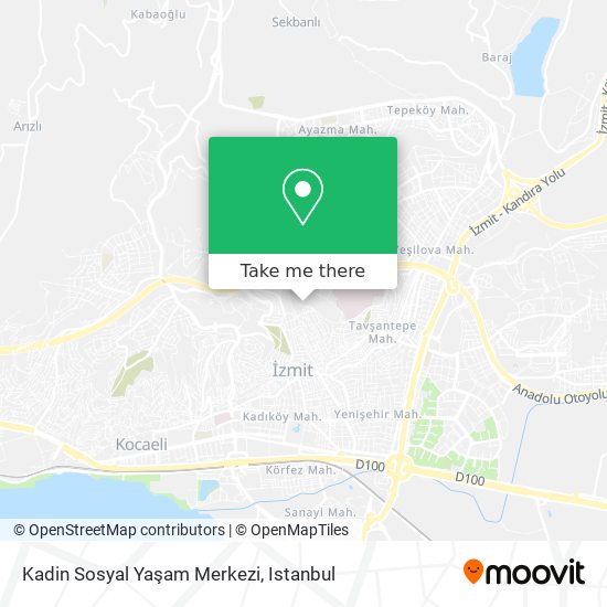 Kadin Sosyal Yaşam Merkezi map